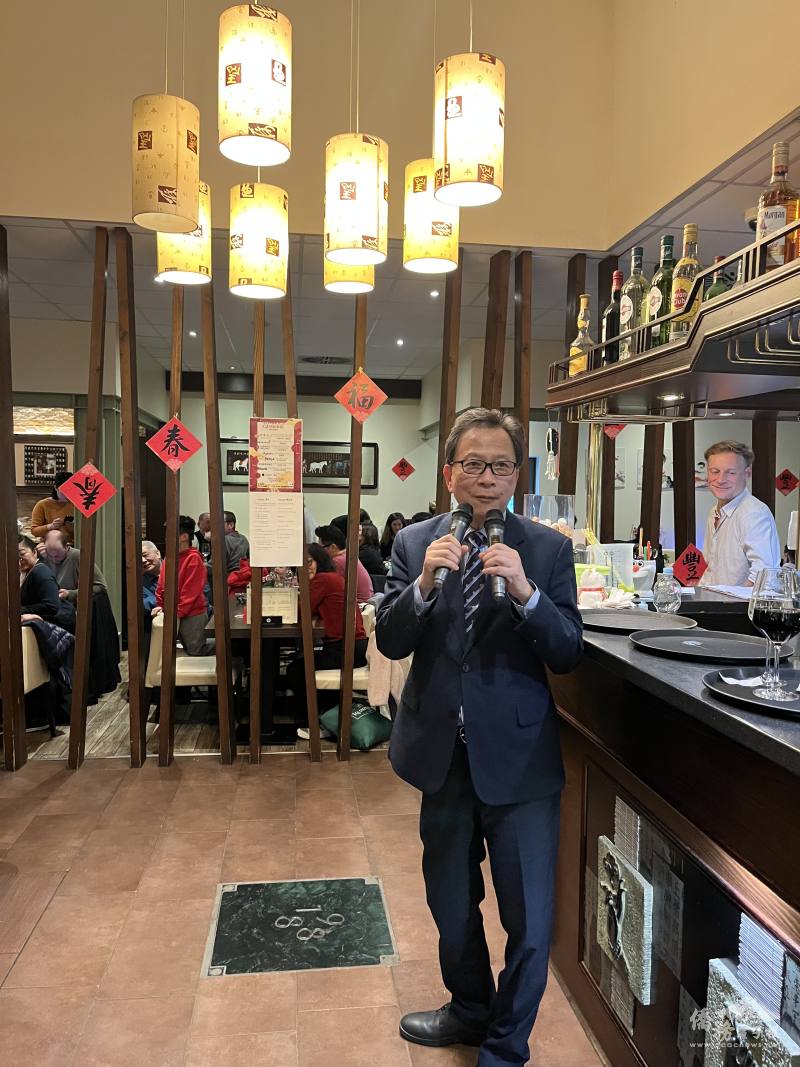 駐德國代表處大使谷瑞生致詞向大家拜年