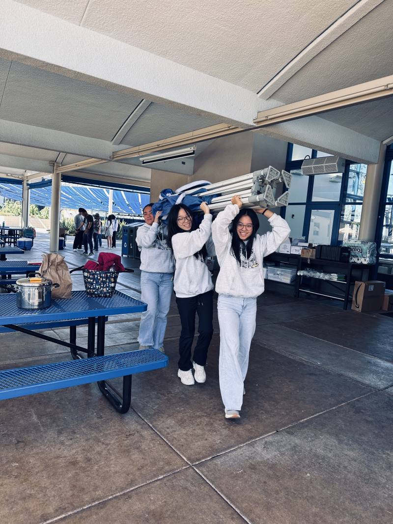 FASCA San Diego members helping with the clean up after the festival concluded.