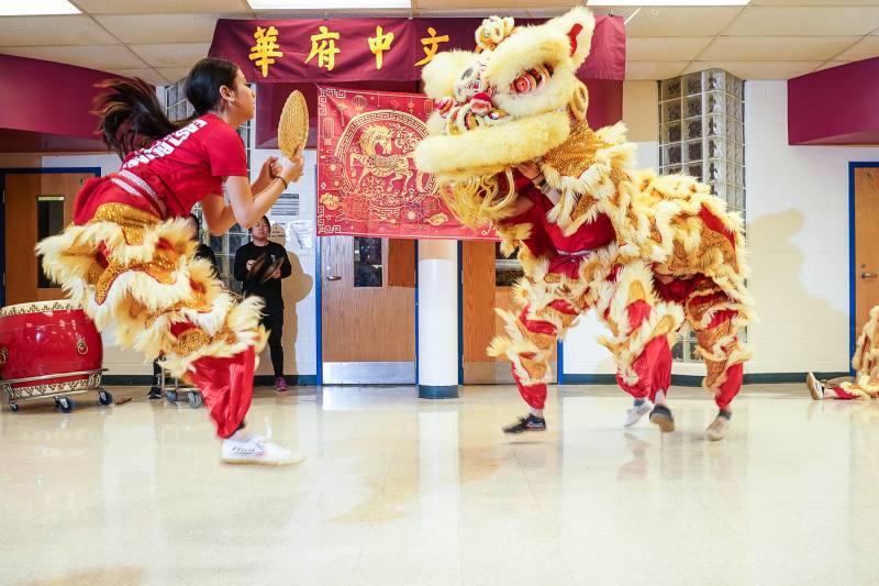鑼鼓喧天、祥獅獻瑞