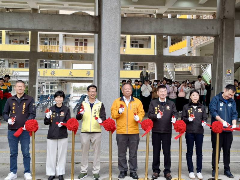 苗栗縣「苑裡國民小學通學步道整修工程」剪綵啟用典禮