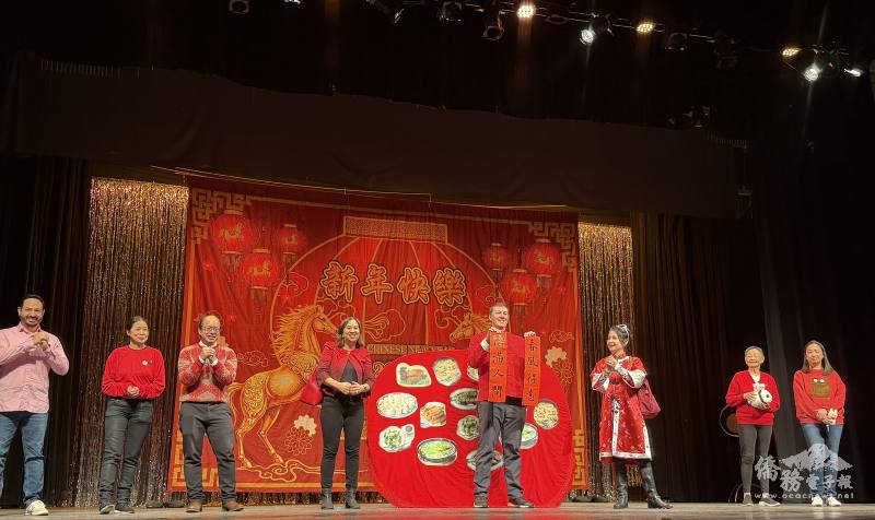 博根臺灣華語文學習中心（TCML）以「年夜飯」為主題的表演，巧妙融入華語四聲與諧音趣味，寓教於樂