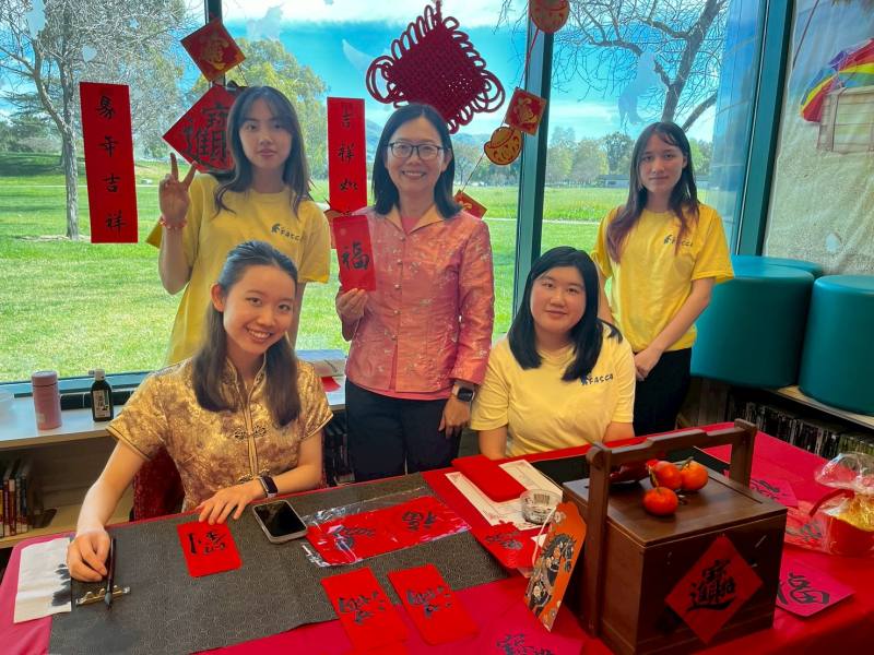 Chinese calligraphy booth