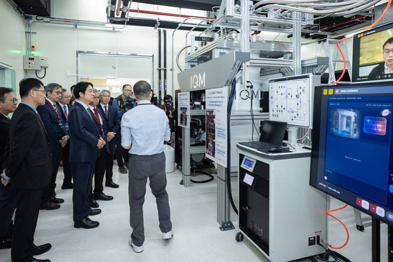 賴清德總統今（6）日上午前往新竹出席「高速量子運算國家戰略發布會」