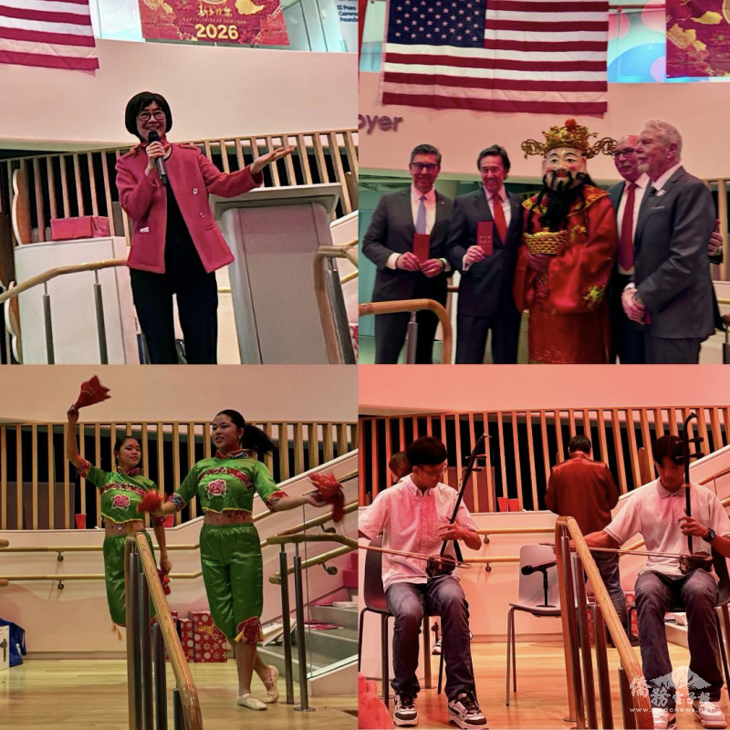 白越珠表示，在美墨邊界這片產業前線，看見在美臺商深耕發展、凝聚社群並守護農曆春節文化，展現臺灣企業的韌性與自信，深感驕傲