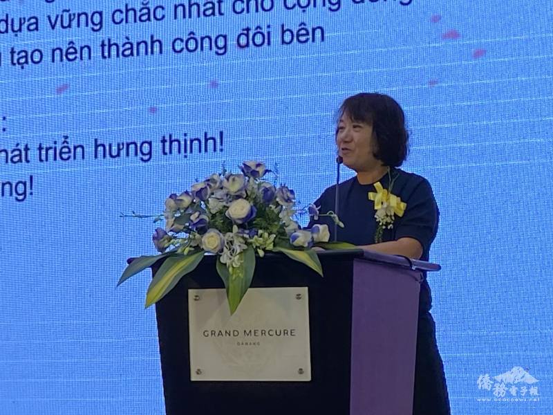 駐胡志明市辦事處副處長王金蘭致詞