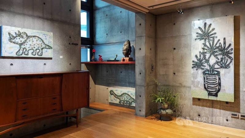 襲園美術館推出「模糊的風景」展，策展人林郁晉邀請6名藝術家以畫作回應當代風景，展期至5月23日，採預約制入場