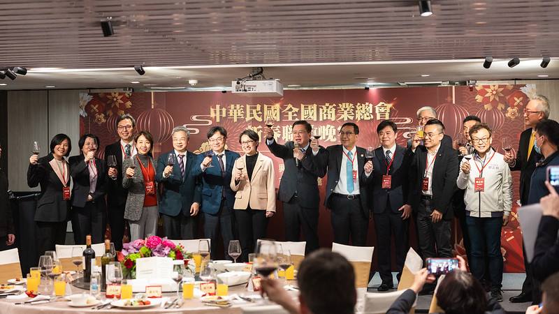 蕭美琴副總統10日晚間出席「中華民國全國商業總會115年新春聯誼晚宴」