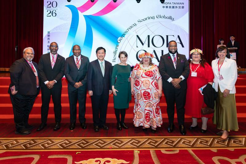 蕭美琴副總統12日晚間出席「2026年外交部春宴」