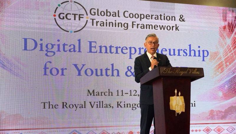 我國駐史瓦帝尼王國大使梁洪昇致詞