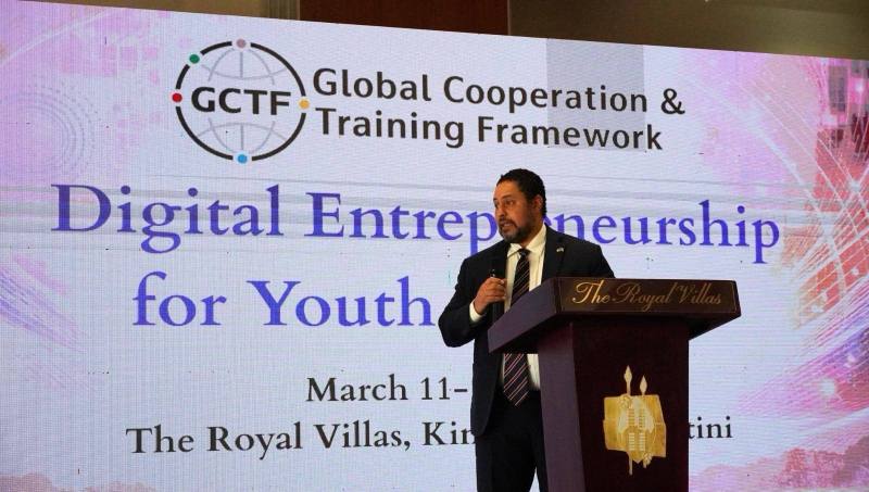 美國駐史瓦帝尼王國代辦Marc Weinstock致詞