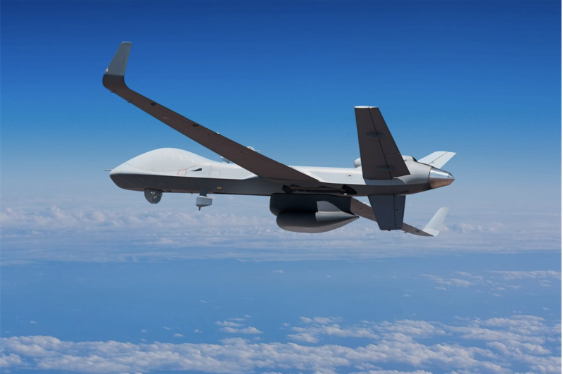 圖為通用原子航空系統公司MQ-9B無人機同型機。（圖取自通用原子航空系統公司網頁ga-asi.com）
