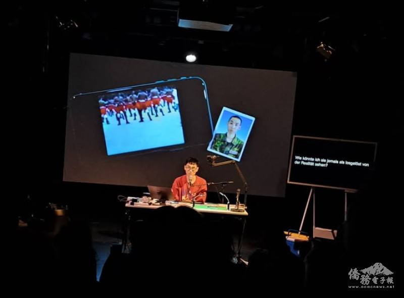 藝術家王品翔在作品《瞳孔無戰事》中介紹身為臺灣男性當兵、當憲兵的故事