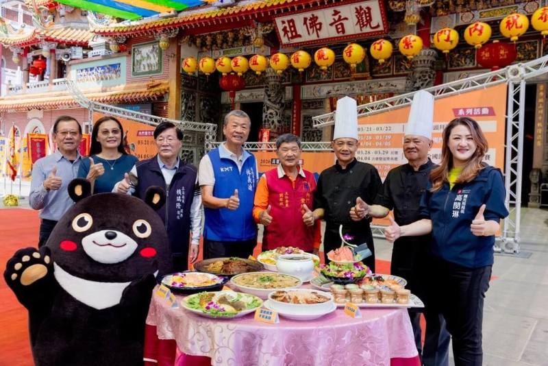 高雄市觀光局17日舉辦記者會，宣布「2026高雄內門宋江陣」將於3月21日至4月5日在內門紫竹寺登場。（高雄市觀光局提供）