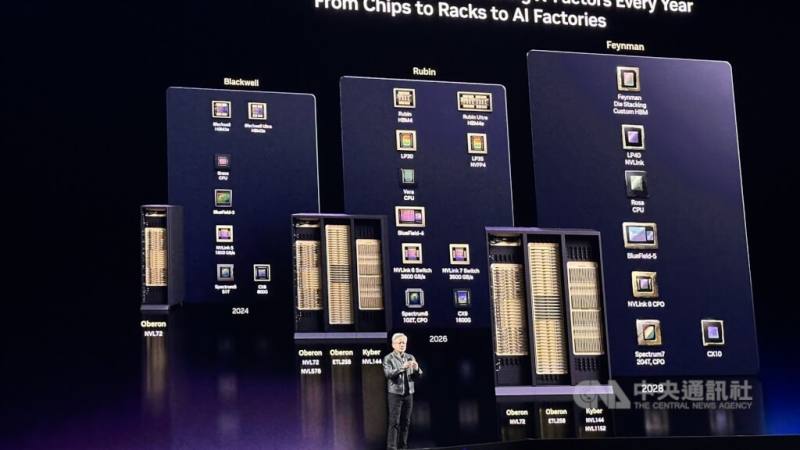 輝達執行長黃仁勳揭GPU技術路線圖