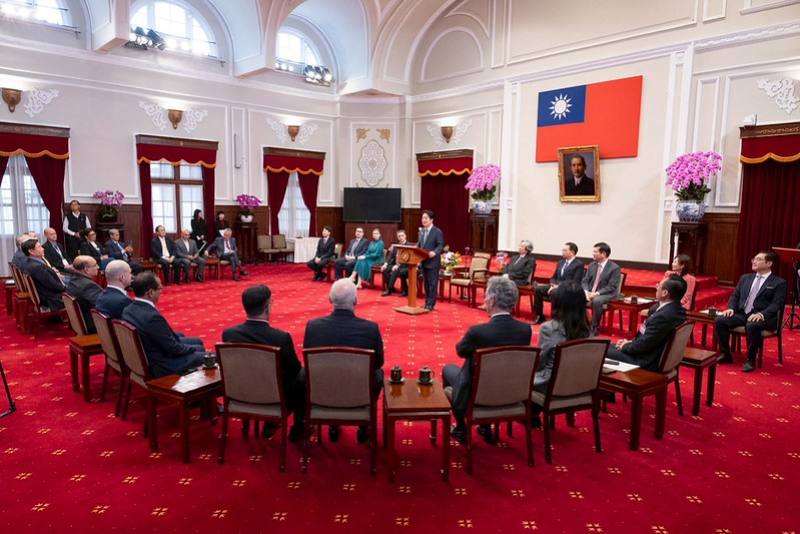 President Lai delivers remarks.