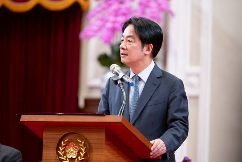 President Lai delivers remarks.