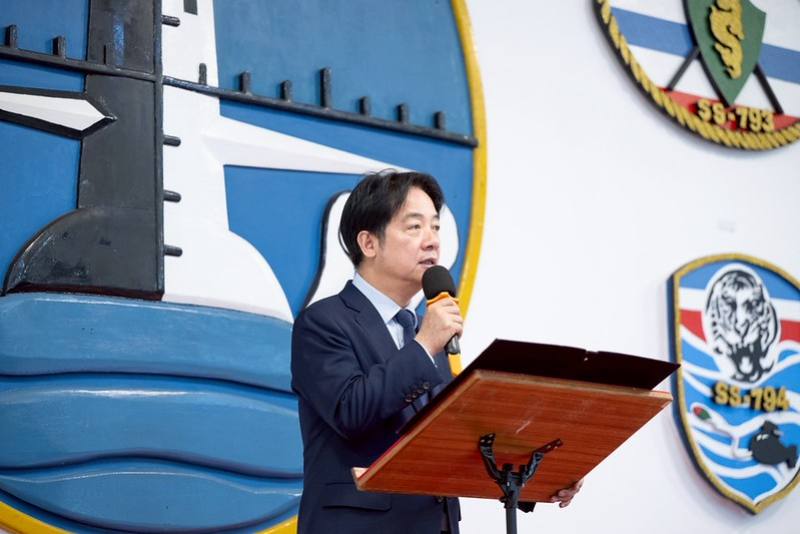 總統於「海軍256戰隊」致詞