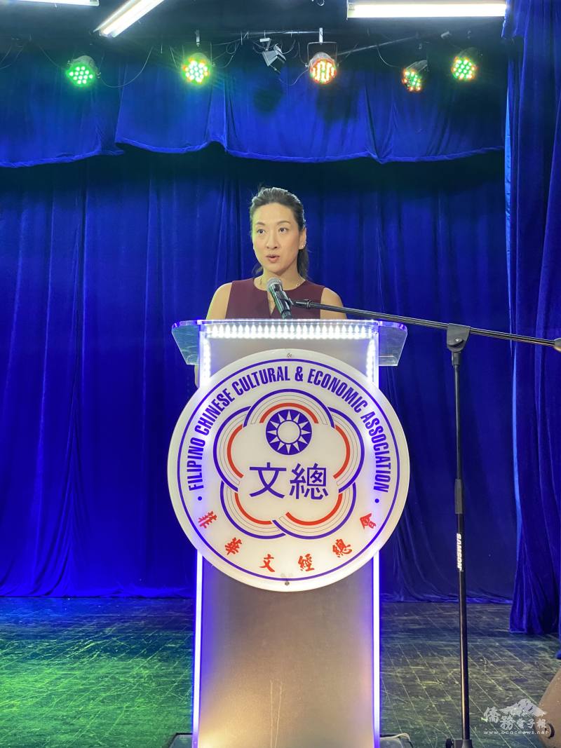 大會主席、菲律賓臺商總會總會長謝佳蓁致詞