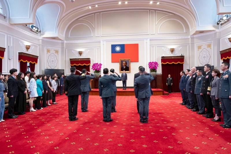 總統主持「中華民國115年4月份將官晉任授階典禮」