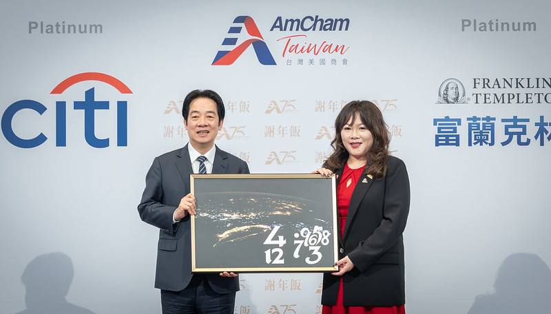 總統出席「台灣美國商會2026年謝年飯」