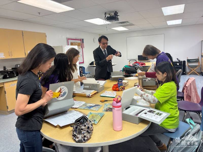 陳奕達親自到場指導，詳細說明測驗要點