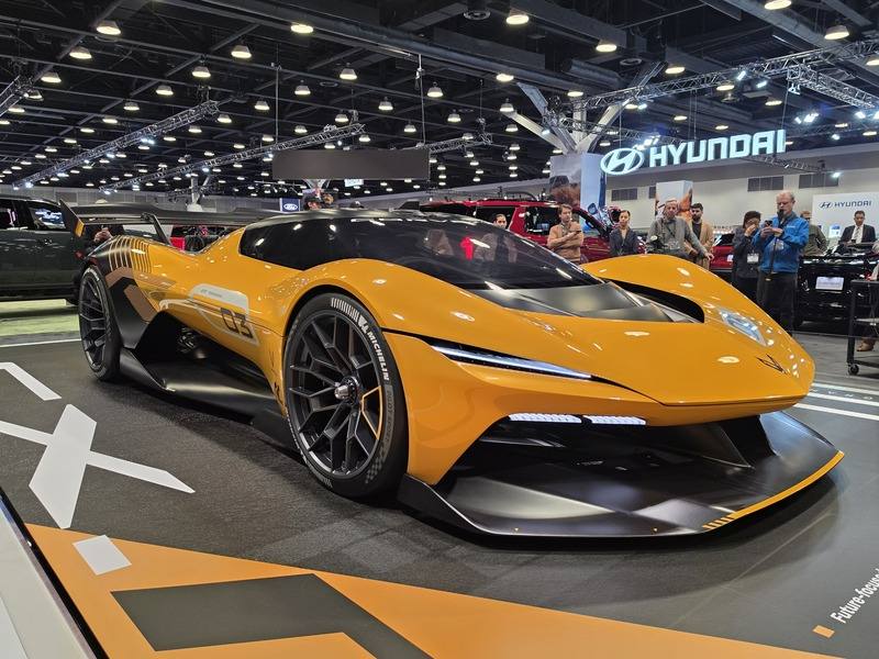 雪佛蘭Corvette CX.R Vision Gran Turismo在溫哥華國際車展上亮相，車迷驚嘆不已。