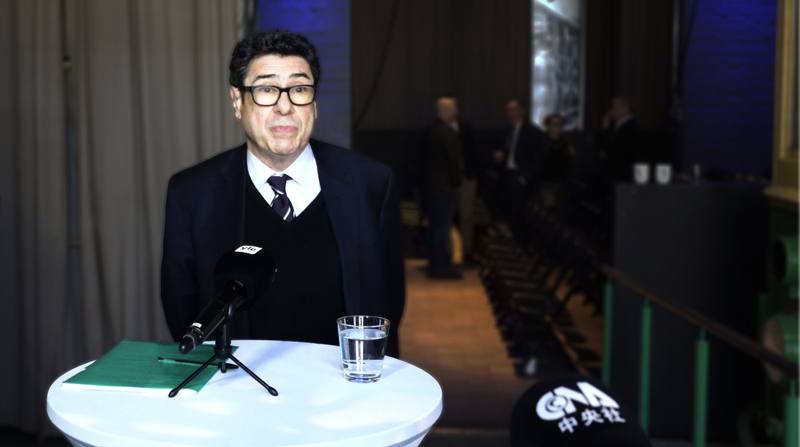 2025年諾貝爾經濟學獎得主阿吉翁接受中央社訪問。