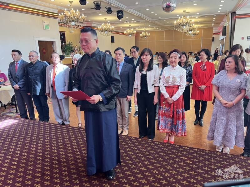 春季祭祖典禮，由杜兆明擔任主祭官