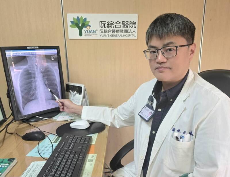 不少民眾在感冒痊癒後，仍會持續一段時間乾咳，阮綜合醫院胸腔內科主任蕭惠元表示，若排除重大疾病，即可能是「感染後咳嗽」，多能自行痊癒。（阮綜合醫院提供）