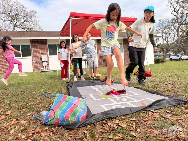 跳房子是臺灣與美國小朋友共同的兒時回憶