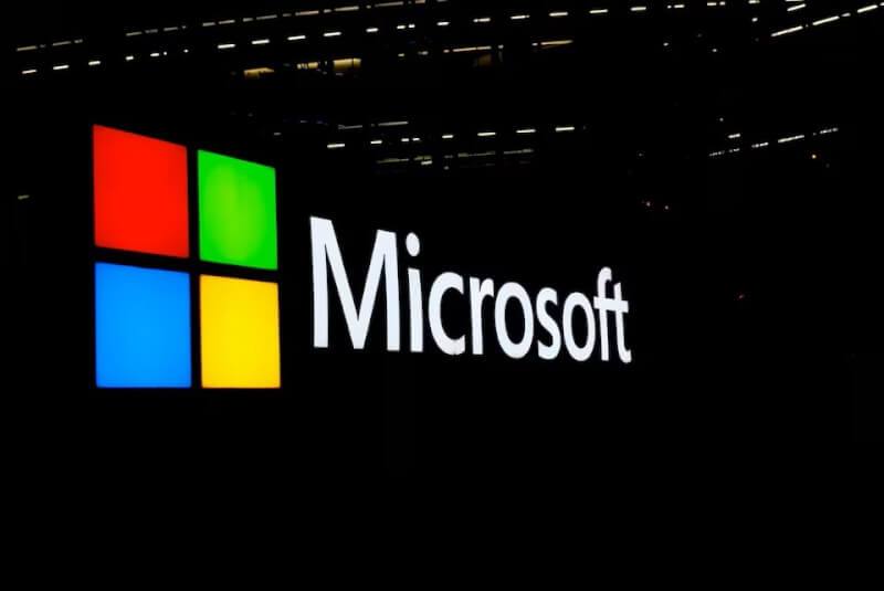 微軟商標。（路透社）