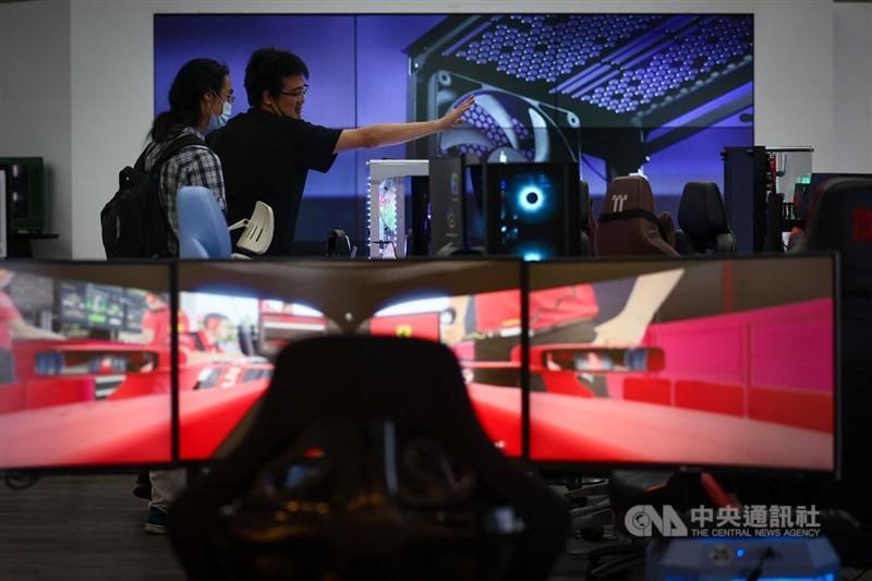 An e-sports team gets ready for training in this CNA file photo