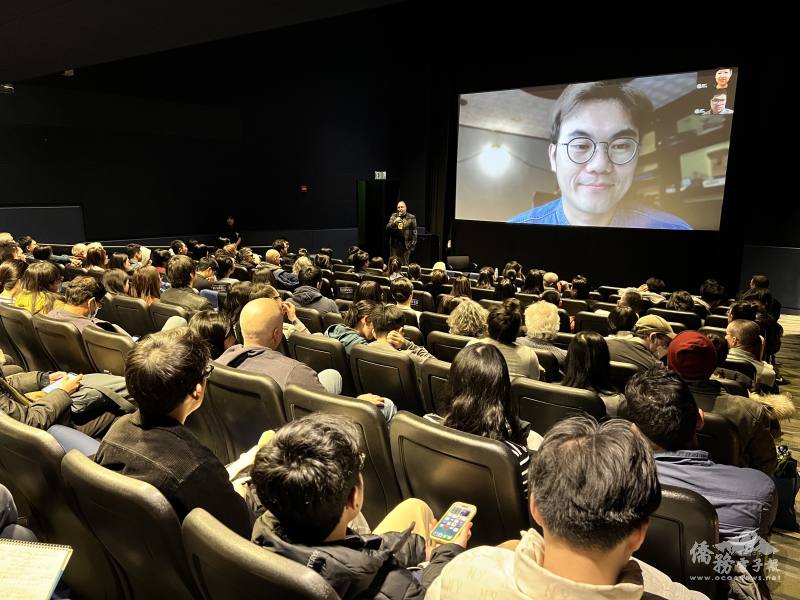 導演潘客印連線參加映後座談會，回答觀影民眾的提問