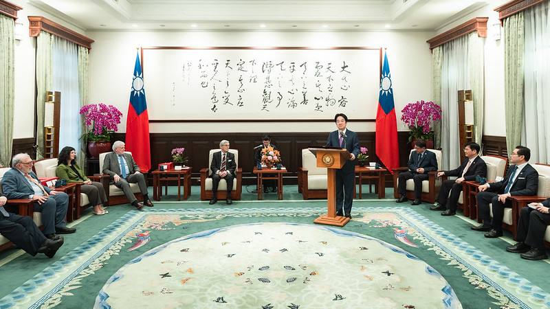 President Lai delivers remarks.