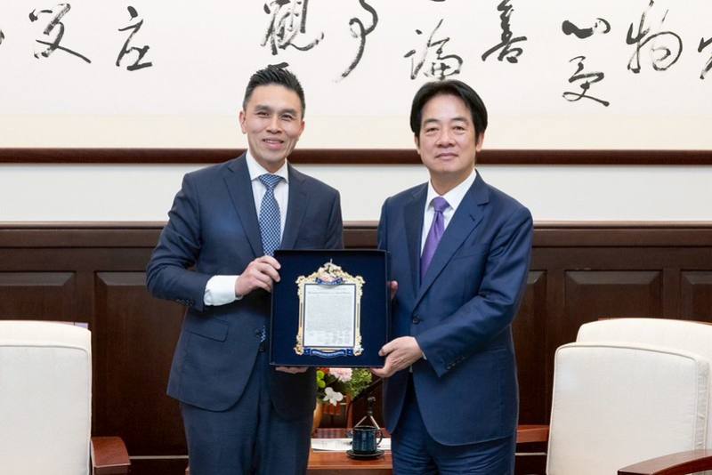 President Lai Ching-te meets with a media delegation from the Global Taiwan Institute.