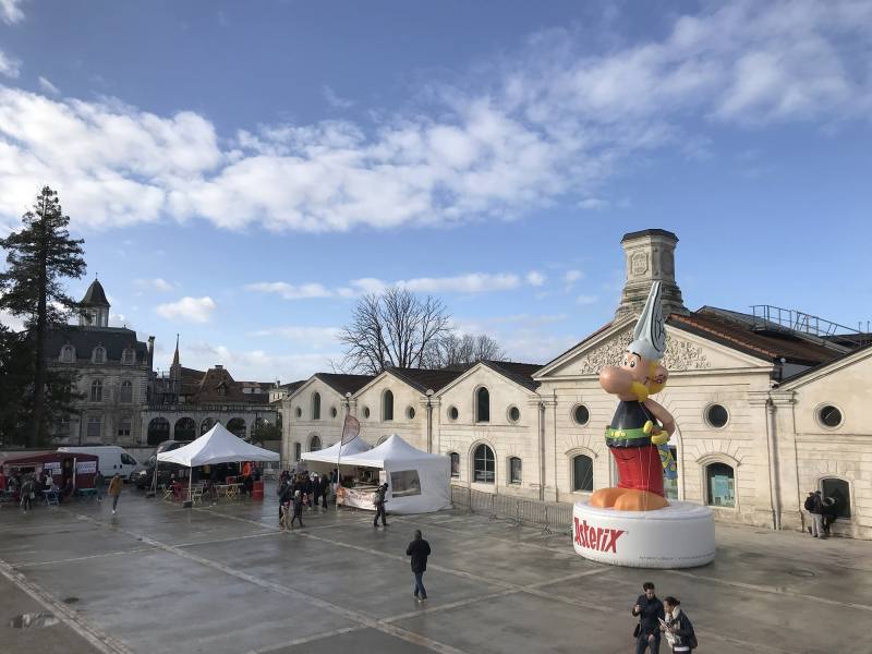 安古蘭漫畫博物館在安古蘭漫畫節期間，是多個展覽的展出地點。平時也有常設展，其中亦有部分臺灣漫畫館藏。圖片提供／陳怡靜