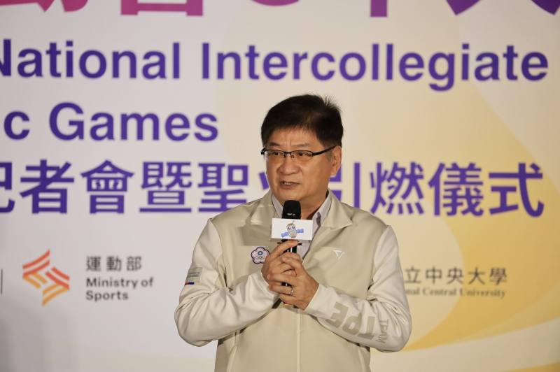 運動部洪志昌次長出席115年全國大專校院運動會全國記者會暨聖火引燃儀式。
