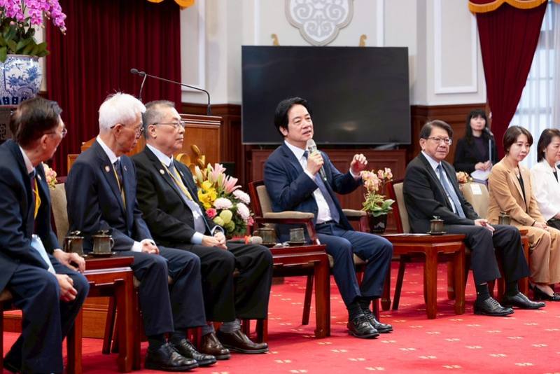 賴清德總統9日上午接見「亞洲台灣客家聯合總會2026參訪團」