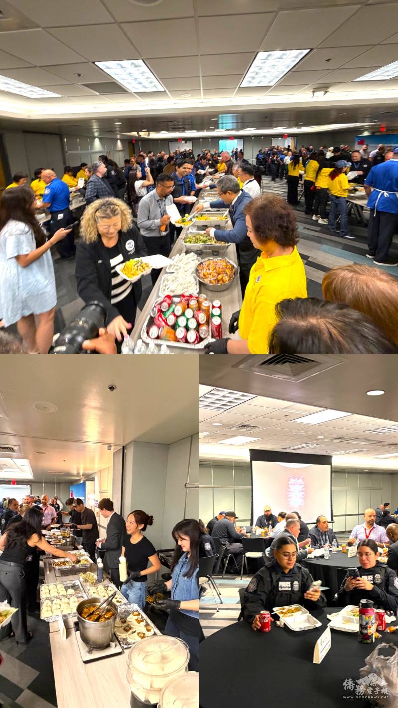 復活節感恩餐會菜色豐富，其中包括臺灣小吃刈包、滷肉飯、滷豬耳朵、滷豆干及臺灣風味奶茶等