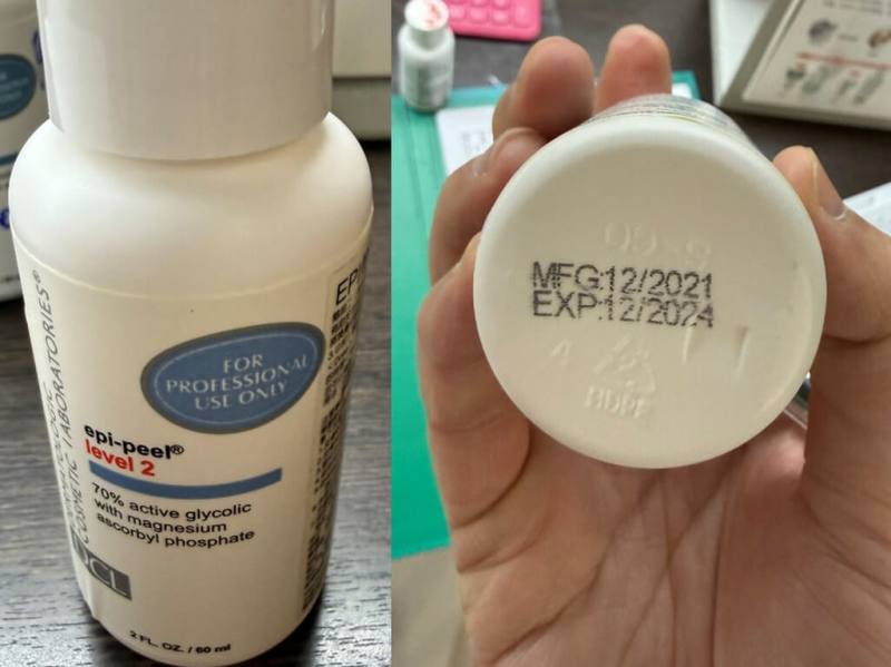 高雄一名年輕女子近日到皮膚科診所進行果酸換膚療程，美容師疑誤將40%濃度果酸拿成70%，造成患者臉部大面積紅腫疼痛。高雄市衛生局獲報後至診所稽查，發現過期的果酸產品，即令診所下架並封存產品。