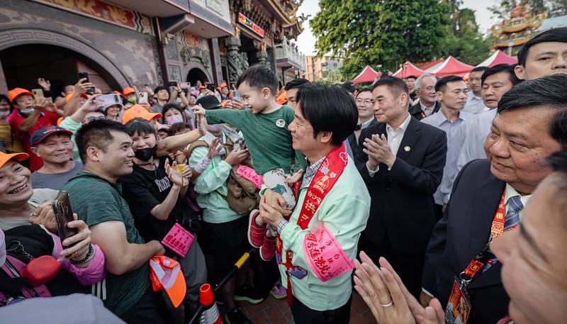 總統出席白沙屯拱天宮「2026天上聖母丙午年往北港進香」