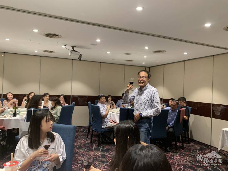 世界臺灣商會聯合總會總會長熊強生致感謝詞