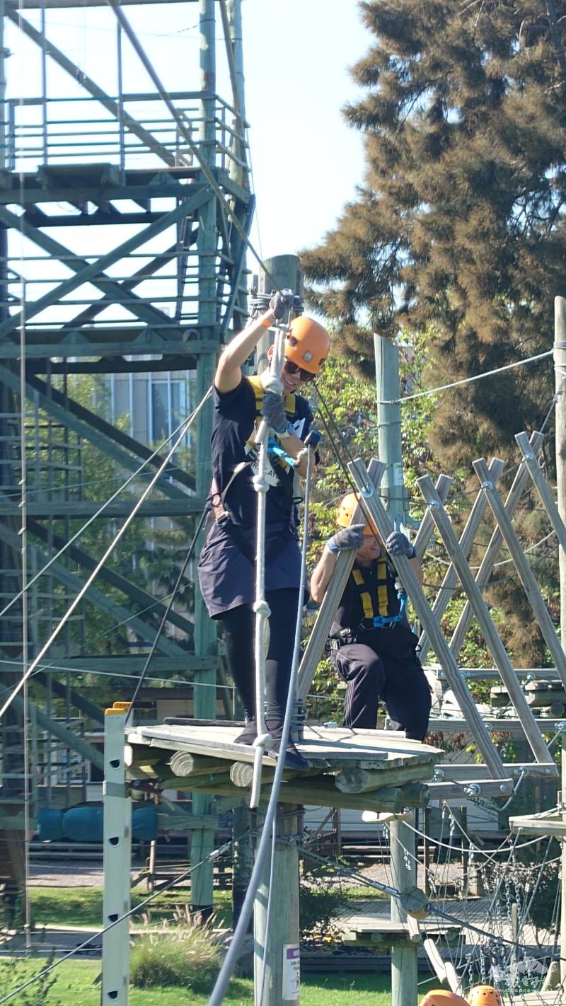 團員體驗單索過江