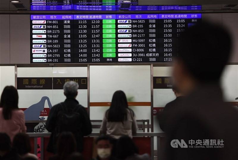 The waiting hall of Taipei's Songshan Airport. CNA file photo
