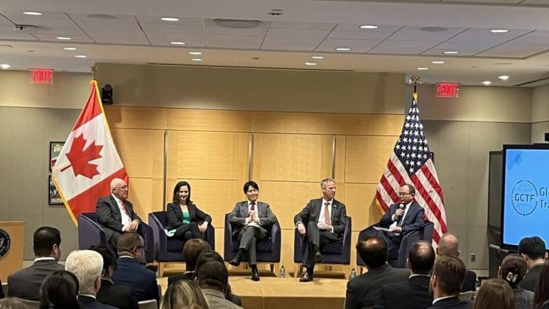 駐加拿大代表處與美國駐加大使館在渥太華合辦「全球合作暨訓練架構」（GCTF）「在網路戰中守護關鍵基礎設施」國際研討會。