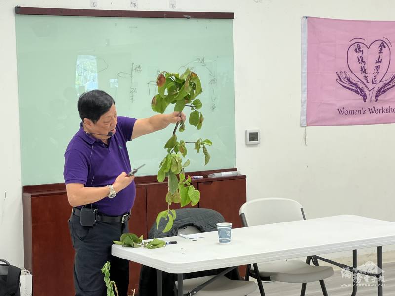 講員許承恩教授修剪果樹的技巧