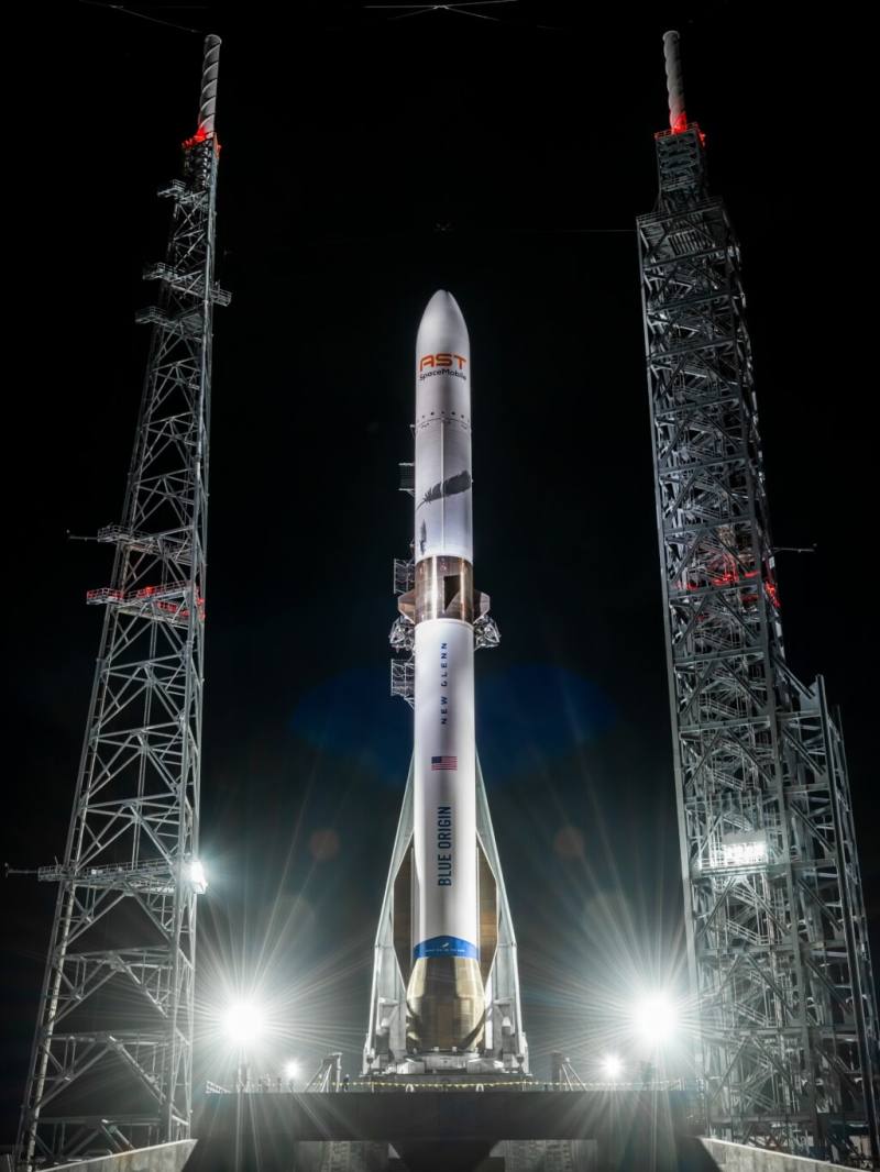 太空公司藍源19日發射新葛倫火箭。（圖取自x.com/blueorigin）