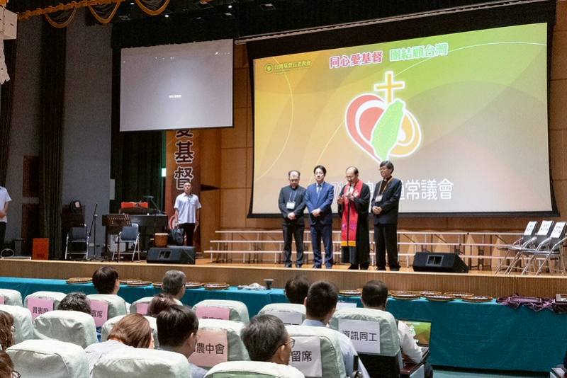 賴清德總統21日下午前往彰化出席「台灣基督長老教會第71屆總會通常議會」