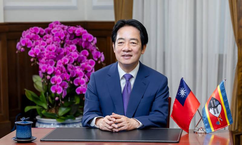 總統為友邦史瓦帝尼在國際會議中心舉辦的重要外賓晚宴錄製致詞影片