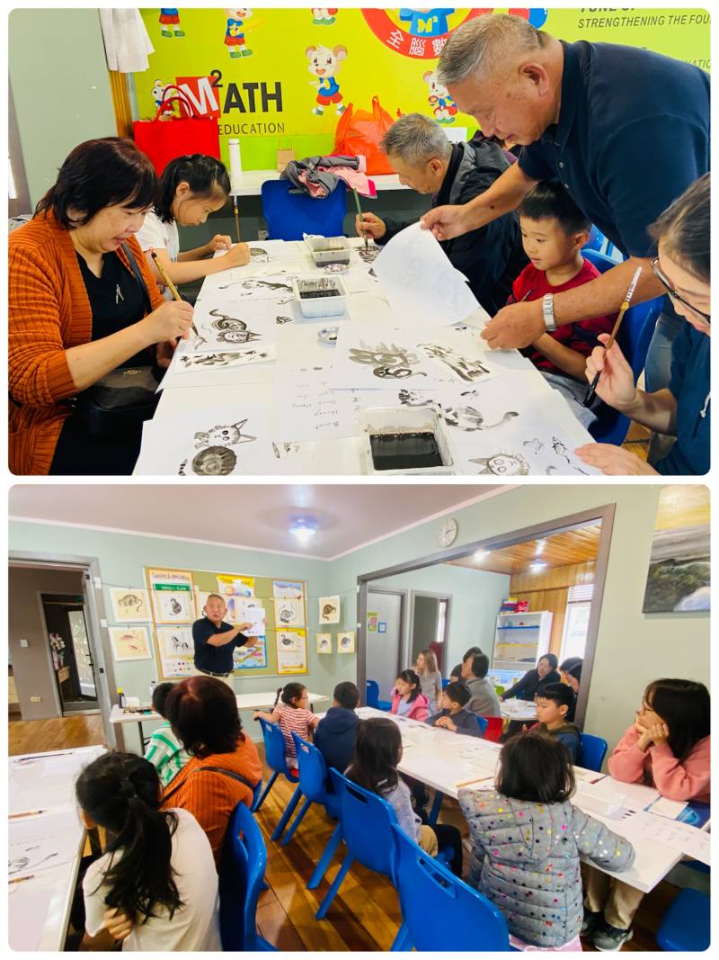 老師翟宗家親自指導（上）、學員認真學習（下）